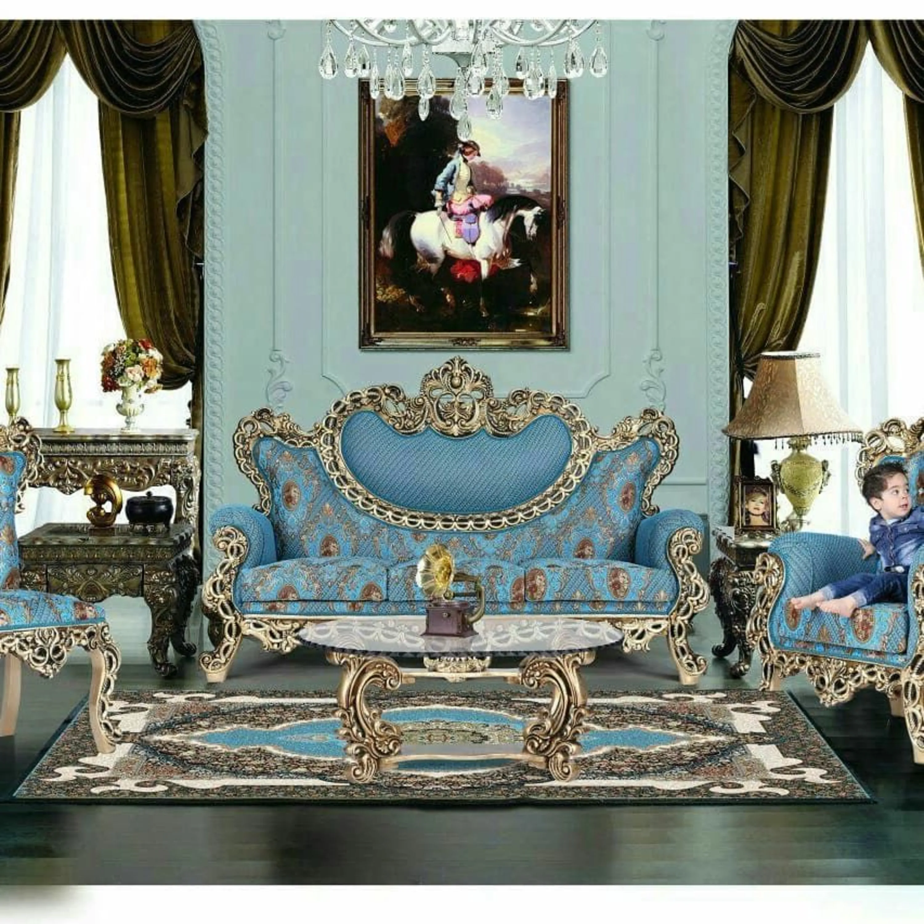 مبل استیل سلطنتی مدل سناتور 9 نفره مبل استیل سلطنتی مدل سناتور 9 نفره